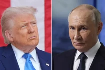 Tổng thống Mỹ Donald Trump và Tổng thống Nga Vladimir Putin. Ảnh: AFP.