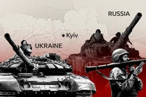 Cuộc chiến giữa Nga và Ukraine đã vượt mốc năm thứ ba. Ảnh: BBC.