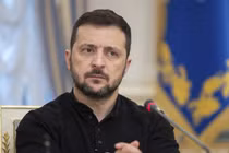 Tổng thống Ukraine Volodymyr Zelensky. Ảnh: RT.