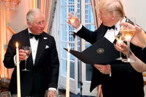 Vua Charles và hoàng gia đại diện cho hy vọng lớn nhất của Vương quốc Anh trong việc chế ngự ông Donald Trump trong chuyến công du. Ảnh: Getty.