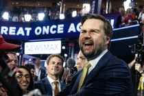 Ứng cử viên Phó Tổng thống Mỹ J.D. Vance tại Đại hội toàn quốc của đảng Cộng hòa, Milwaukee, Wisconsin ngày 16/7 (Ảnh: Getty)