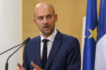 Ngoại trưởng Pháp Jean-Noel Barrot phát biểu tại cuộc họp báo ở Beirut, Lebanon ngày 30/9/2024 (Ảnh: Getty)