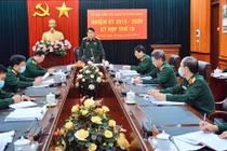 Đại tướng Lương Cường - Ủy viên Bộ Chính trị, Ủy viên Thường vụ QUTƯ, Chủ nhiệm Tổng cục Chính trị, Chủ nhiệm UBKT QUTƯ - chủ trì kỳ họp.