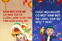 Công dân số có nhiều cách chúc Tết ấn tượng