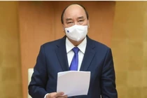 Thủ tướng Nguyễn Xuân Phúc phát biểu tại cuộc họp. 