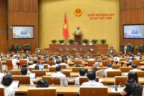 Quốc hội khóa XIV nước Cộng hòa xã hội chủ nghĩa Việt Nam khai mạc trọng thể Kỳ họp thứ 11 tại Nhà Quốc hội, Thủ đô Hà Nội.