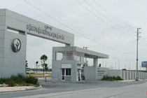 Cổng trước BV Hữu nghị Việt Đức tại Hà Nam.