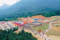 Toàn cảnh Khu du lịch tâm linh - sinh thái Tây Yên Tử tại Lễ khai hội xuân năm 2019 (Nguồn: dulichbacgiang.gov.vn)