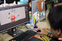 Hậu trường sản xuất phim hoạt hình Wolfoo tại studio của Sconnect.
