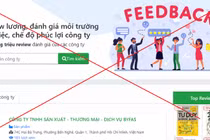 Ảnh chụp màn hình giao diện trang chủ website https://reviewcongty.xxx