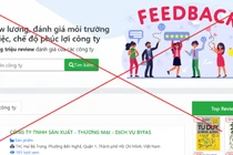 Ảnh chụp màn hình giao diện trang chủ website https://reviewcongty.xxx