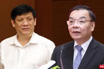 Nguyên Bộ trưởng Bộ Y tế Nguyễn Thanh Long và nguyên Chủ tịch UBND Tp. Hà Nội Chu Ngọc Anh