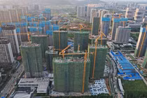 Một dự án nhà ở tại Vũ Hán, Hồ Bắc, Trung Quốc (Ảnh: Nikkei)