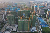 Một dự án nhà ở tại Vũ Hán, Hồ Bắc, Trung Quốc (Ảnh: Nikkei)