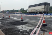 Cao tốc Đà Nẵng - Quảng Ngãi hư hỏng nghiêm trọng
