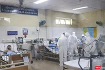 Khu vực điều trị bệnh nhân mắc COVID-19