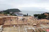 Nền móng các cụm biệt thự tại Dự án Khu du lịch biển Tiên Sa trên bán đảo Sơn Trà