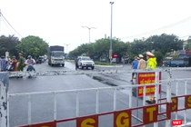Chốt kiểm soát phòng dịch COVID-19 trên đường bộ tại ranh giới tỉnh Quảng Nam và TP Đà Nẵng
