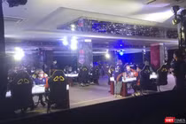 Hiện trường giải thi đấu game online bị cơ quan chức năng quận Ngũ Hành Sơn phát hiện (ảnh GH)