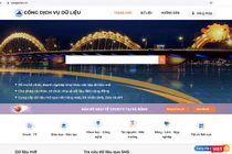 Giao diện Cổng dịch vụ dữ liệu mở Đà Nẵng 