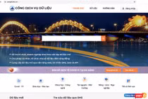 Giao diện Cổng dịch vụ dữ liệu mở Đà Nẵng 