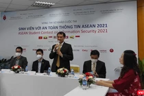 Lễ khai mạc Vòng thi Sơ khảo Sinh viên với ATTT ASEAN 2021 diễn ra tại Điểm cầu chính.