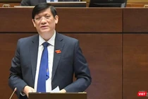 Bộ trưởng Bộ Y tế Nguyễn Thanh Long đăng đàn trả lời chất vấn Quốc hội ngày 10/11.