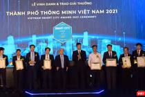 9 giải thưởng Thành phố thông minh Việt Nam 2021 được trao cho 4 đô thị.
