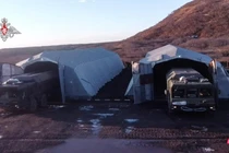 Tổ hợp tên lửa phòng thủ bờ biển Bastion trực chiến trên quần đảo Kuril (Ảnh: Iz.ru)