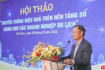 Ông Nguyễn Xuân Bình - Phó Giám đốc Sở Du lịch TP Đà Nẵng phát biểu tại hội thảo