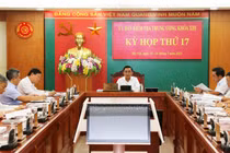 Quang cảnh kỳ họp thứ 17 của UBKT Trung ương diễn ra trong 2 ngày 13 và 14/7 (ảnh ubkttw.vn)