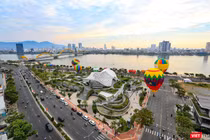 Một góc TP Đà Nẵng nhìn từ trên cao