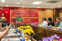 Thiếu tướng Vũ Xuân Viên – Giám đốc Công an TP Đà Nẵng - chia sẻ thông tin trong buổi gặp mặt báo chí nhân kỷ niệm 97 năm Ngày báo chí cách mạng Việt Nam 21/6