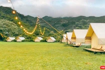 Một góc khu du lịch Yên Retreat tại thôn Nam Yên, xã Hoà Bắc, huyện Hoà Vang, TP Đà Nẵng (ảnh Mai Lý)