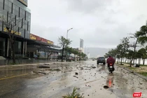 Đường Hoàng Sa (quận Sơn Trà, TP Đà Nẵng) sau bão Noru