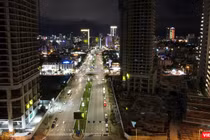 Một góc giao thông TP Đà Nẵng về đêm