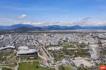 Một góc TP Đà Nẵng nhìn từ trên cao