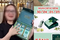Bà Hoàng Hường quảng cáo sai về công dụng của viên xương khớp Hoàng Hường trong các video livestream trên mạng xã hội(Ảnh chụp màn hình)