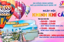 Poster thông tin về Ngày hội khinh khí cầu Đà Nẵng sẽ diễn ra vào ngày 27/3