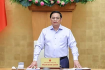 Thủ tướng Phạm Minh Chính phát biểu chỉ đạo phiên họp (Ảnh VGP/Nhật Bắc)