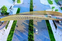 Mô hình cầu đi bộ trên cao tại khu vực biển Xuân Thiều (quận Liên Chiểu, TP Đà Nẵng) sẽ được Tập đoàn Mikazuki (Nhật Bản) đầu tư, xây dựng và khánh thành trong năm 2023
