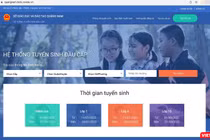 Giao diện ứng dụng nộp hồ sơ tuyển sinh đầu cấp trực tuyến của TP Tam Kỳ (Quảng Nam) (ảnh chụp màn hình)