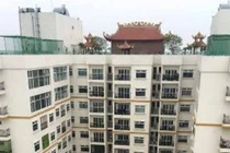 Hòa Bình Green City xây chùa trên nóc chung cư.