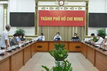 Phó Thủ tướng Vũ Đức Đam cùng Tổ Công tác đặc biệt của Chính phủ làm việc với Ban Chỉ đạo phòng, chống dịch của TP.HCM (Nguồn: hochiminhcity.gov.vn)