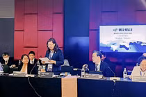 Chủ tịch UBCKNN Vũ Thị Chân Phương phát biểu tại cuộc họp APRC