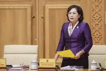 Thống đốc NHNN Nguyễn Thị Hồng phát biểu tại Hội nghị (Ảnh: SBV)