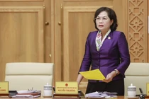 Thống đốc NHNN Nguyễn Thị Hồng phát biểu tại Hội nghị (Ảnh: SBV)