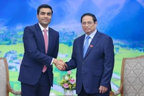 Thủ tướng Phạm Minh Chính tiếp ông Karan Adani, Tổng Giám đốc Công ty Cảng và Đặc khu kinh tế, thuộc Tập đoàn Adani (Ảnh: VGP)