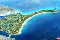 Phối cảnh quy hoạch khu đô thị Cần Giờ.