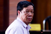 Ông Ngô Nhật Phương tại phiên xét xử vụ án VN Pharma. (Ảnh: Internet)